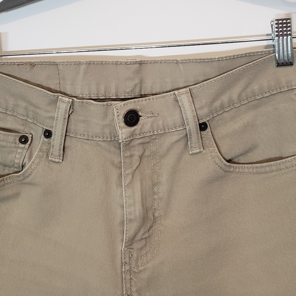 Levi's 511 Slim Fit Tan Mid Rise Jeans With Stretch 29 X 32 - Picture 6 of 16
